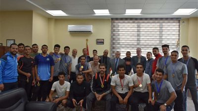 جامعة مدينة السادات تكرم الفائزين بالمهرجان الدوري الرياضي