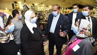 وزيرة التضامن تفتح معرض ديارنا بمارينا 5 بالساحل الشمالي