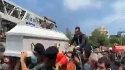 تشييع جنازة عروس بيروت المسعفة 