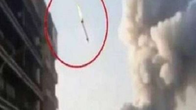 حقيقة ظهور صاروخ في سماء بيروت قبل الانفجار المدمر