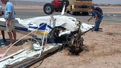 ننشر التفاصيل الكاملة لحادث سقوط طائرة الجونة ووفاة شخصين