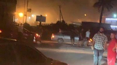 اندلاع حريق ضخم  في شارع مصطفى النحاس بمدينة نصر