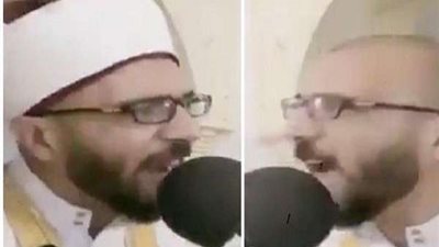 واعظ لبناني ينفعل ويخلع عمامته على المنبر.. ماذا قال؟