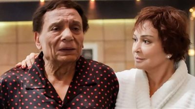 لبلبة تكشف حالة عادل إمام الصحية