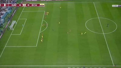 كم أحتاجت تقنية الفيديو  لاحتساب الهدف الأول لإكوادور تسلل أمام المنتخب القطري