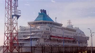 وصول السفينة CElESTYAl CRYSTAl إلى ميناء بورسعيد وعلى متنها 800 سائح