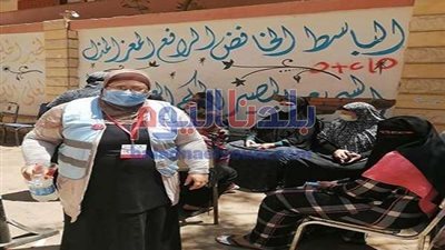 بالصور.. السيدات يتصدرن المشهد فى انتخابات الشيوخ بلجان الفيوم