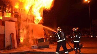 اندلاع حريق داخل فندق شهير بالمهندسين