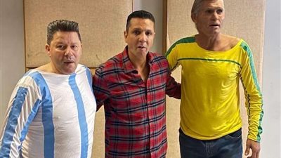 صور.. رضا عبدالعال وأبوالدهب يجهزان إعلان جديد لإحدى الشركات