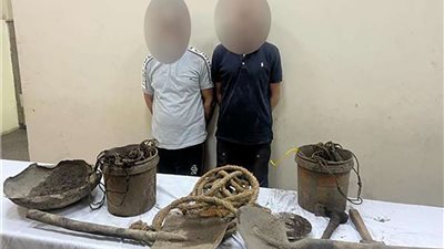 حبس شخصين 4 أيام لتنقيبهما عن الآثار داخل عقار بالسيدة زينب