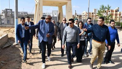 «صبحي» يتابع اللمسات النهائية للأعمال الإنشائية بمركز شباب الجزيرة 2