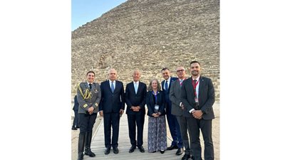 رئيس البرتغال يشيد بالآثار المصرية خلال زيارته لـ الأهرامات والمتحف القومي للحضارة