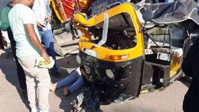 إصابه 5 سيدات بحادث سير ببني سويف