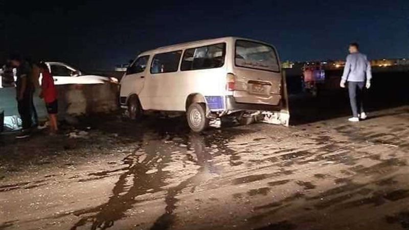 تصادم ميكروباص -