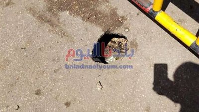 هبوط أرضي مفاجىء بميدان الشون بالمحلة