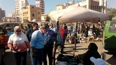 رئيس مدينة المحلة يتفقد أعمال التطوير بمحطة السكة الحديد