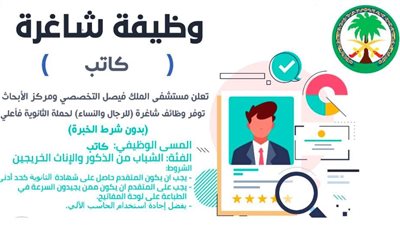 للرجال والنساء.. التسجيل في وظائف مستشفى الملك فيصل التخصصي