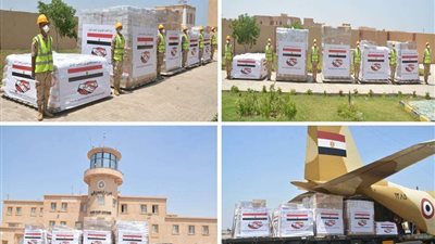 استكمالًا لتوجيهات السيسي.. مصر ترسل ثامن رحلات الجسر الجوي من المساعدات العاجلة للبنان