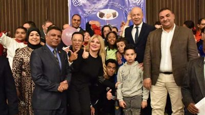 ندى بسيوني تحتفل مع ذوي الهمم بيومهم العالمي