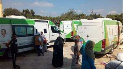 الصحة تطلق 4 قوافل طبية ضمن مبادرة حياة كريمة و العلاج بالمجان