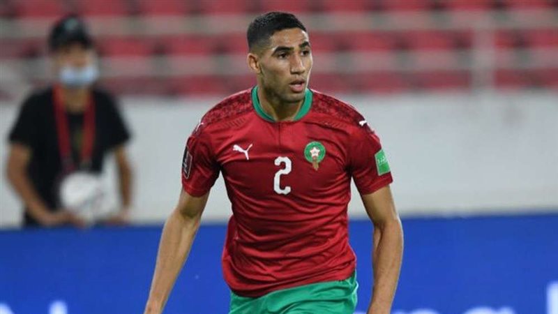 أشرف حكيمي لاعب المغرب
