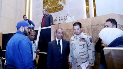 المستشار محمود عتمان يتفقد مقر«الشيوخ» بالعاصمة الإدارية الجديدة|صور