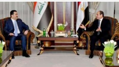 الرئيس السيسى: دعم العراق وتعظيم دوره من الثوابت الراسخة للسياسة المصرية