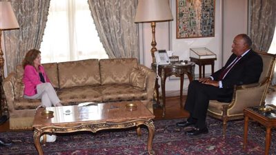 سامح شكري يستقبل المُمثلة الخاصة للأمين العام في ليبيا بالإنابة