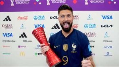 جيرو أفضل لاعب فى مباراة إنجلترا ضد فرنسا بكأس العالم