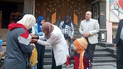 انطلاق الحملة القومية للتطعيم ضد شلل الأطفال بالدقهلية