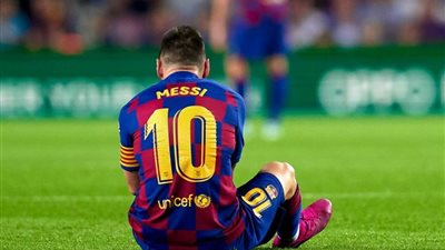غياب ميسي عن مران برشلونة الأول