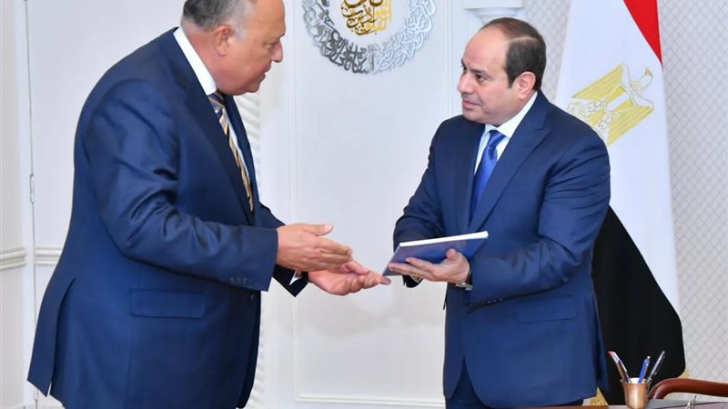 السيسى ووزير الخارجية
