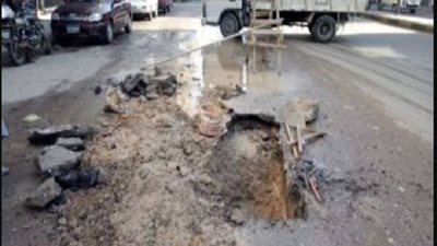 قرار هام من النيابة بشأن أسباب كسر ماسورة غاز فى مدينة نصر