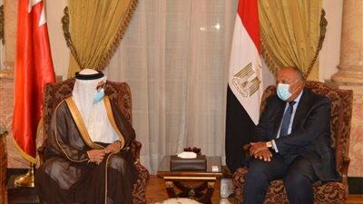 بيان مُشترك عن جلسة المباحثات الرسمية بين وزيري خارجية مصر والبحرين