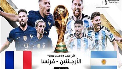 نهائي كأس العالم 2022.. بث مباشر مشاهدة مباراة الأرجنتين وفرنسا