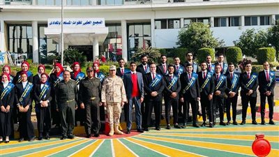طلاب جامعة بني سويف في زيارة ميدانية للمجمع الطبي للقوات المسلحة بالمعادى