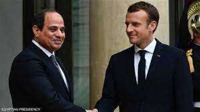 السيسي وماكرون  يؤكدان حرص مصر وفرنسا على التعاون لاستقرار العراق