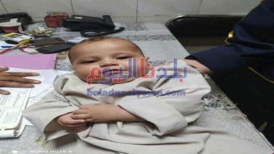 العثور على طفل رضيع ملقى فى الشارع بطنطا