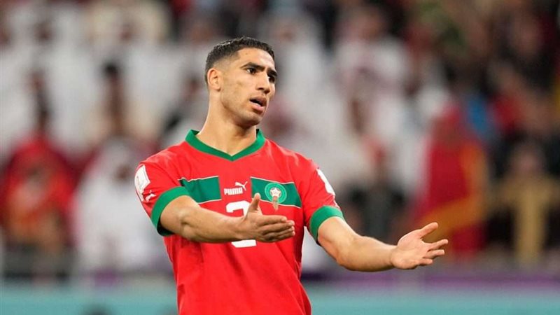 أشرف حكيمي لاعب المغرب