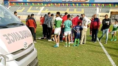 بلع لسانه .. إنقاذ حياة حارس مرمى الفيوم بدوري الدرجة الثانية