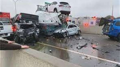 بسبب العواصف الثلجية.. وقوع حادث سير مروع في أمريكا