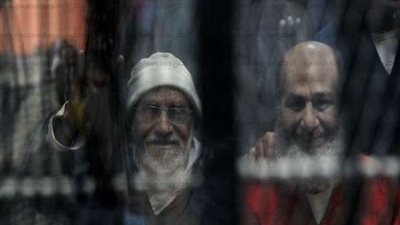 المؤبد لـ بديع و11 آخرين والمشدد 3 سنوات لـ 57 متهما.. تفاصيل