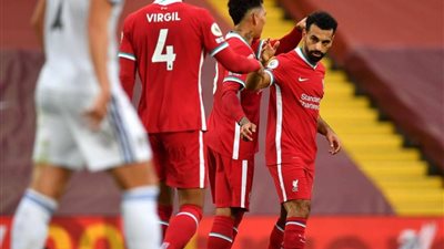 صلاح يسجل الهاتريك ويحتفل على طريقة مؤمن زكريا.. فيديو