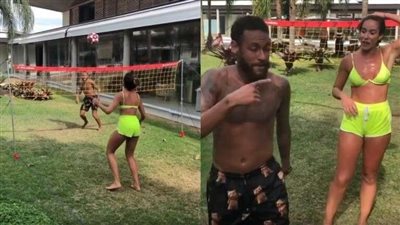 مباراة مثيرة.. نيمار وجها لوجه مع نجمة كرة استعراضية 