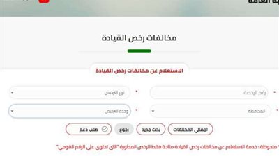 أعرف بالتفصيل| أبرز الإجراءات للاستعلام عن المخالفات أونلاين