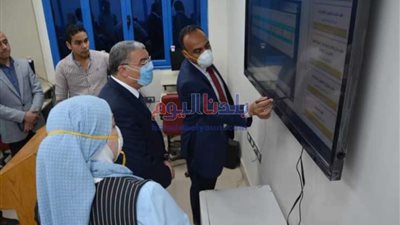 محافظ المنيا يتفقد المعهد الفني الصحي بمركز سمالوط