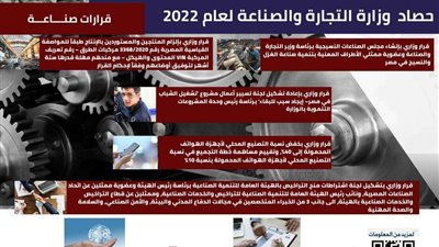 حصاد وزارة التجارة والصناعة 2021