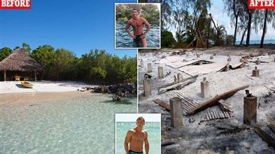 شاهد.. داعش يحول منتجع سياحي يرتاده المشاهير لخرابة