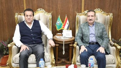 محافظ المنوفية يستقبل وزير الصحة لتفقد المنشآت الصحية ومشروعات 