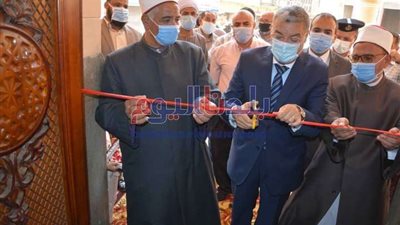 محافظ المنيا يفتتح أعمال تطوير وتجميل مسجد الفولي والمنطقة المحيطة